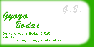 gyozo bodai business card