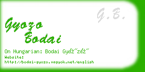gyozo bodai business card